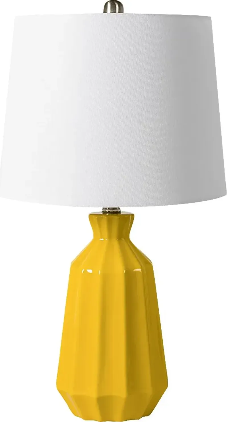 Mertens Oaks Yellow Lamp
