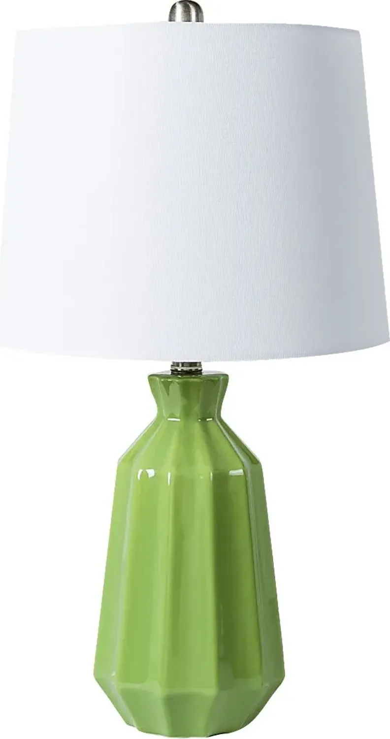 Mertens Oaks Green Lamp