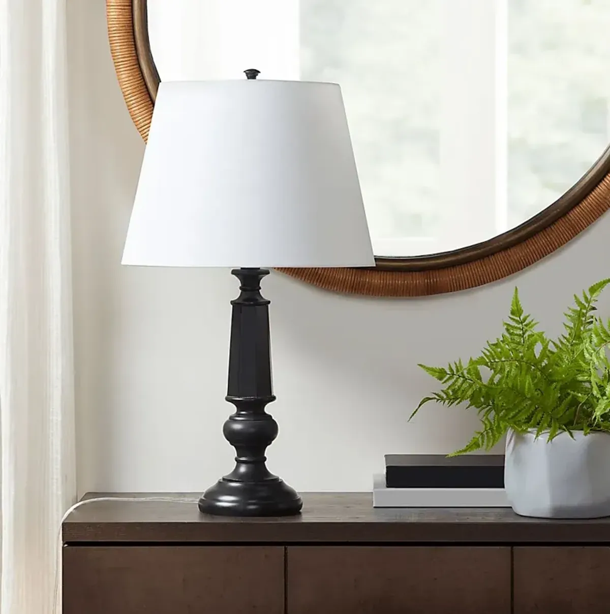 Normandy Estates Black Lamp