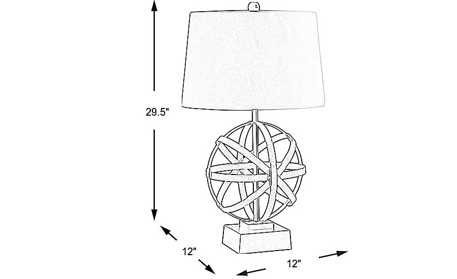 Spiral Atom Table Lamp