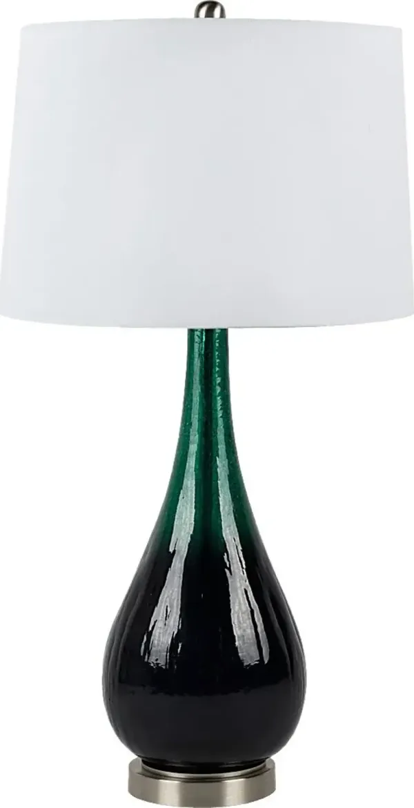 Vernoy Shores Green Lamp