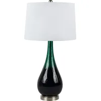 Vernoy Shores Green Lamp