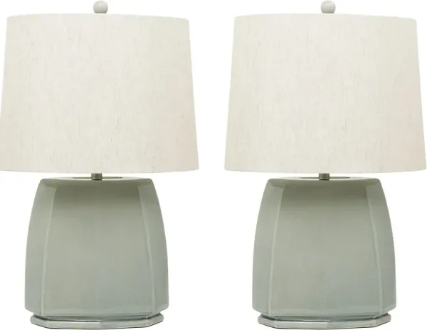 Ibsen Seafoam Table Lamps, Set of 2