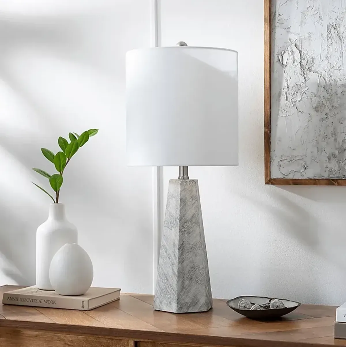 Kahle Land Gray Lamp