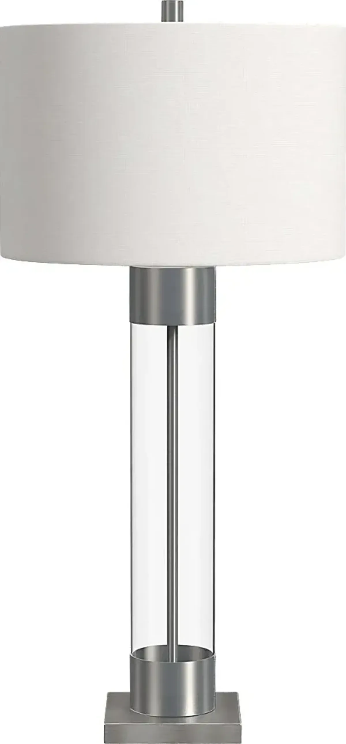 Lacera Edge Nickel Lamp