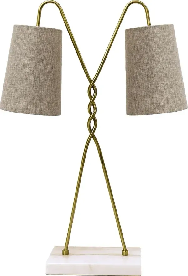 Amaretto Isle Brass Lamp