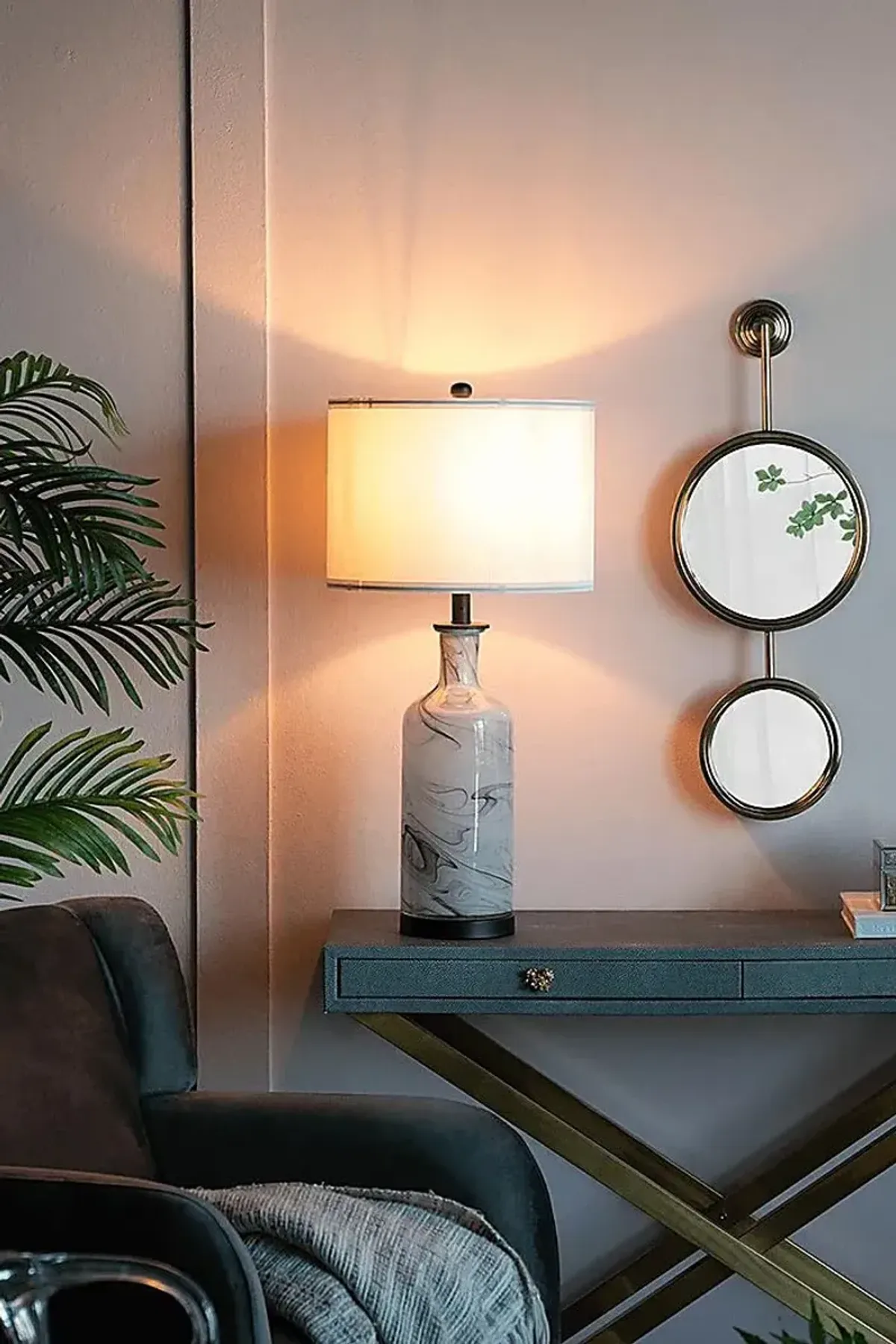 Nettle Grove Gray Lamp