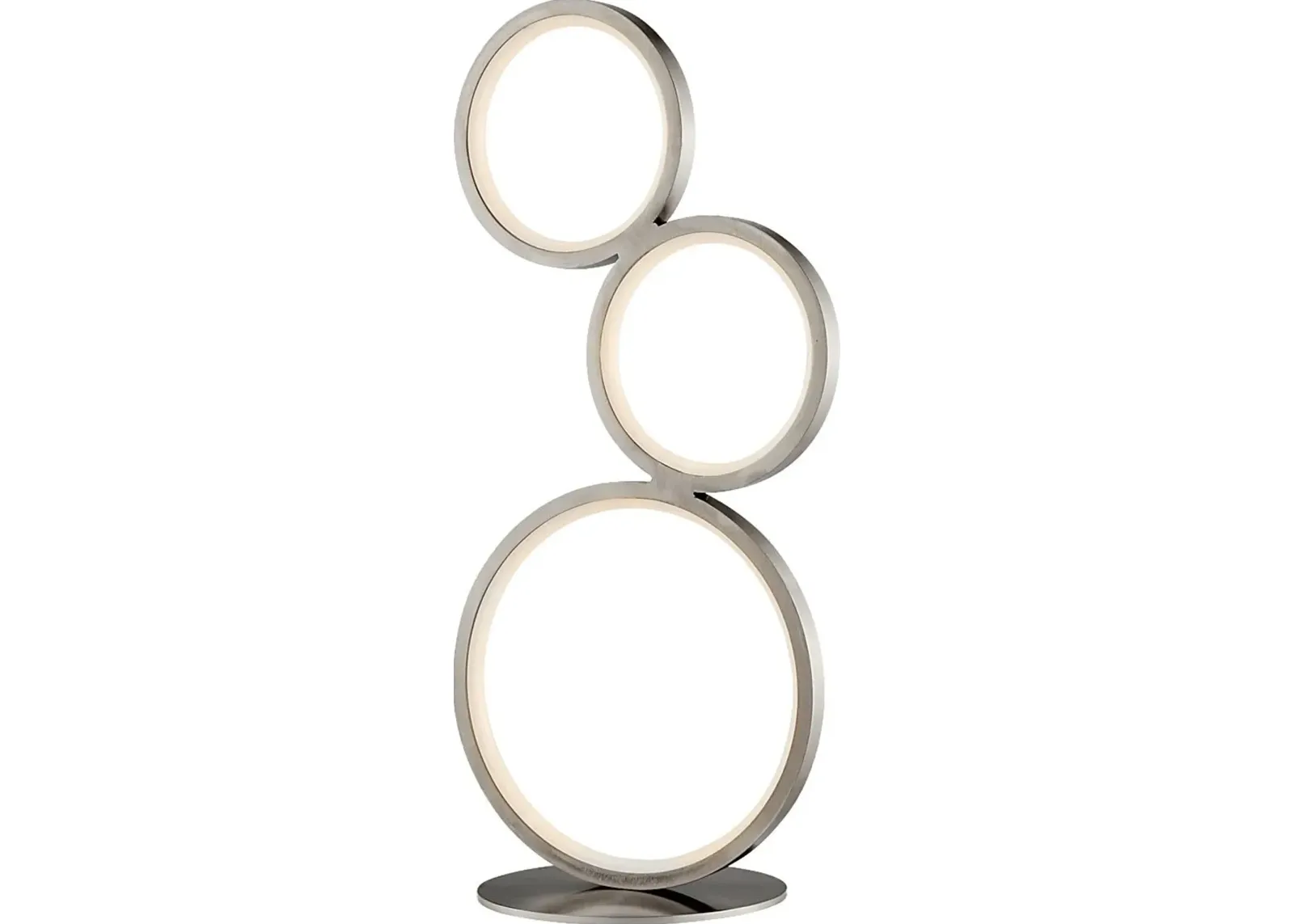 Magna Circle Nickel Lamp