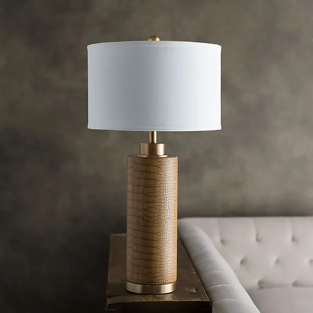 Barrick Shade Saddle Lamp