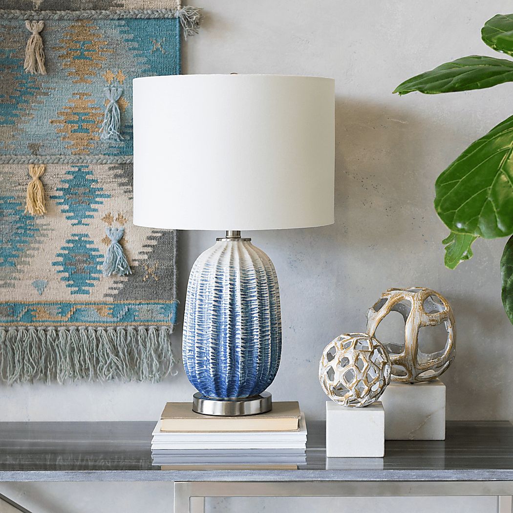 Allia Bay Blue Lamp