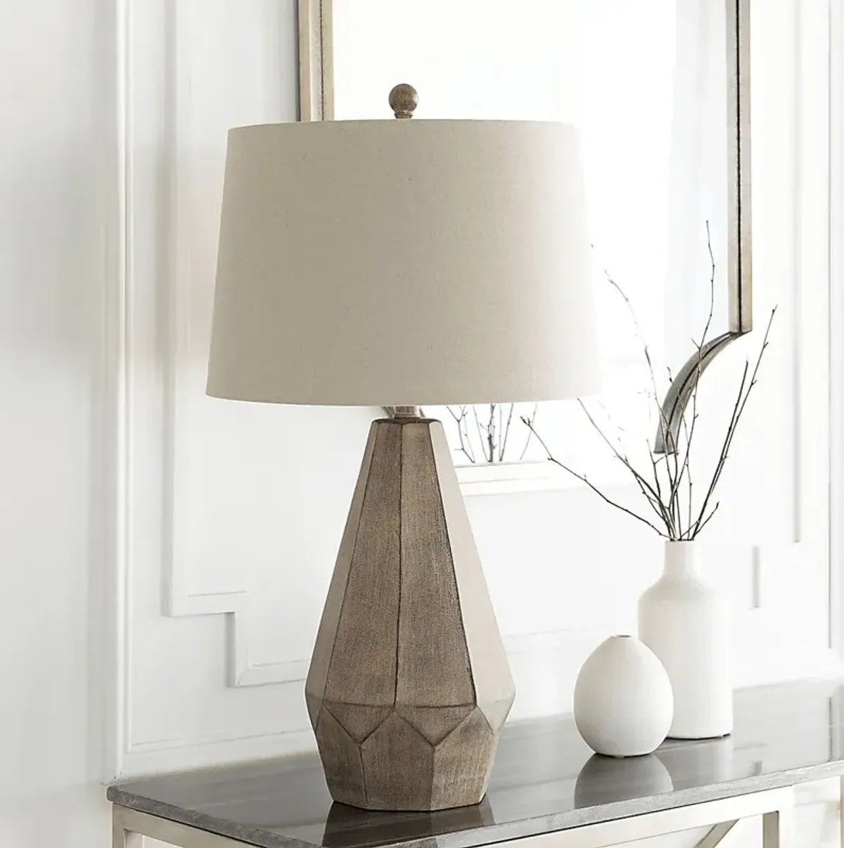 Enford Edge Charcoal Lamp