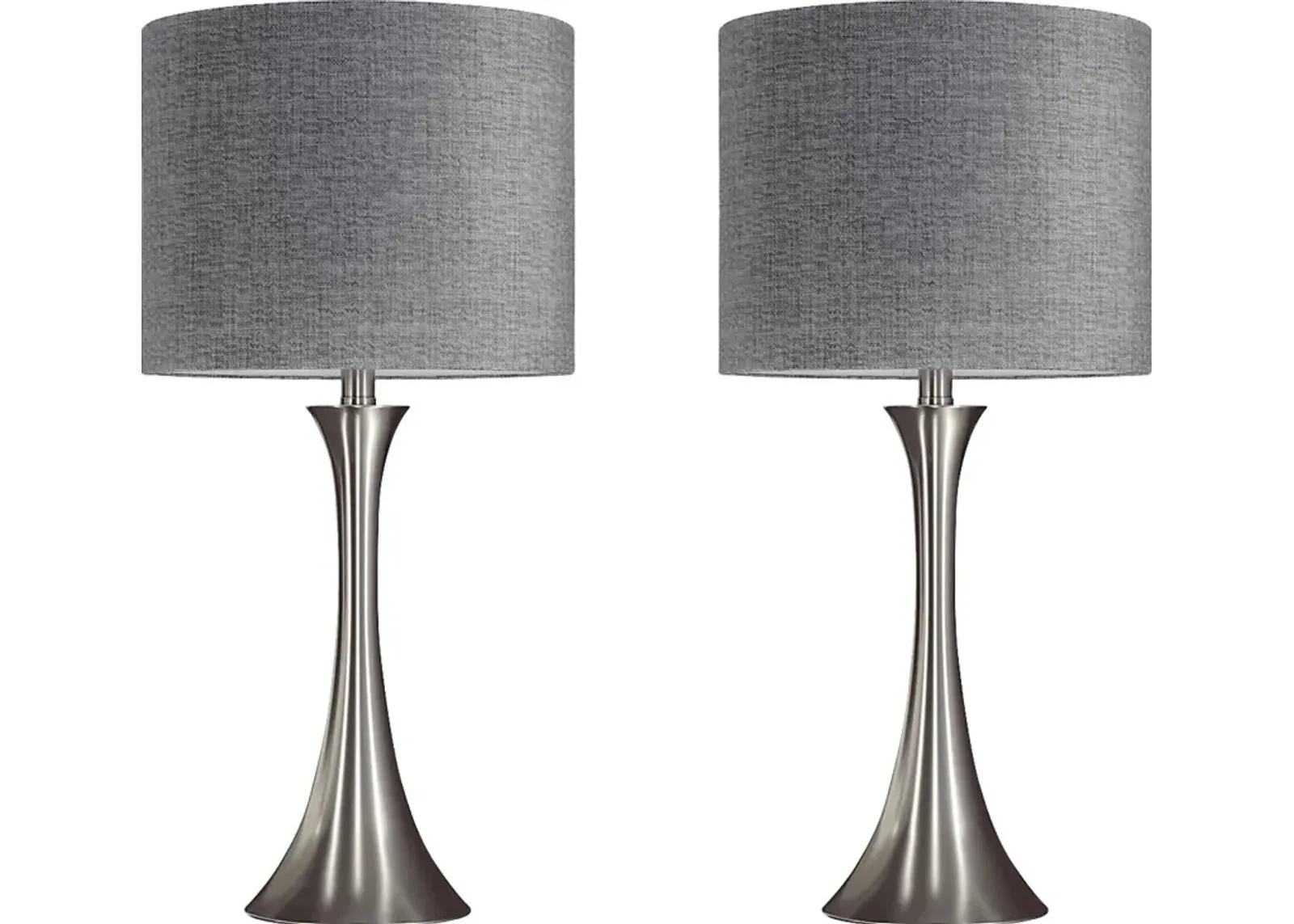 Keely Alley Gray Lamp, Set of 2