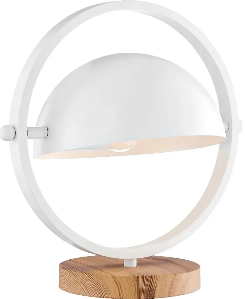 Ancroft Circle White Lamp