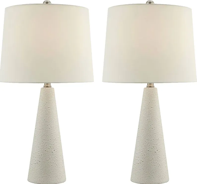 Varn Lane White Table Lamps, Set of 2