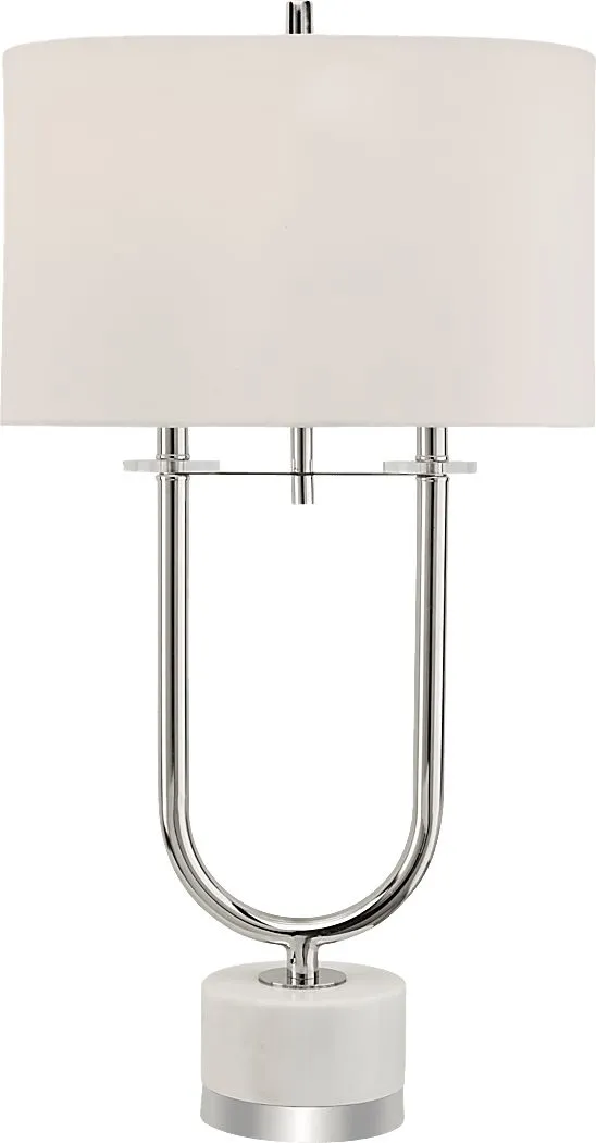 Zenya Silver Lamp