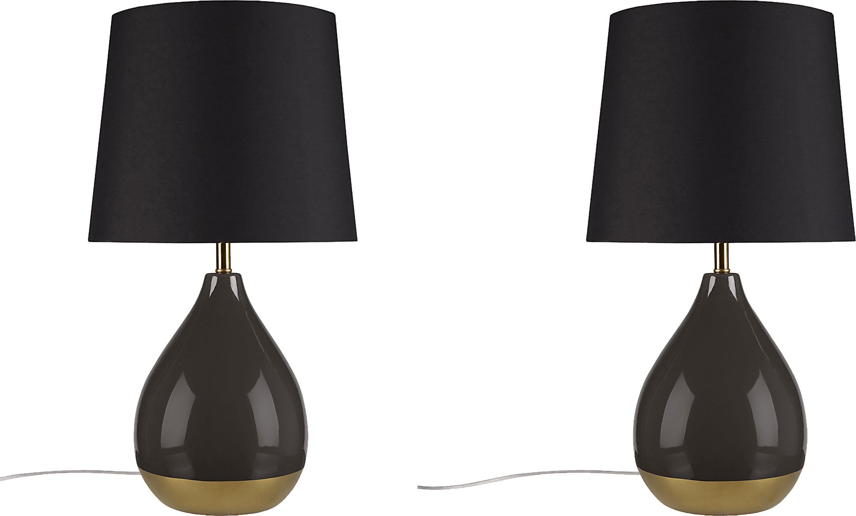 Allamanda Court Black Lamp, Set of 2