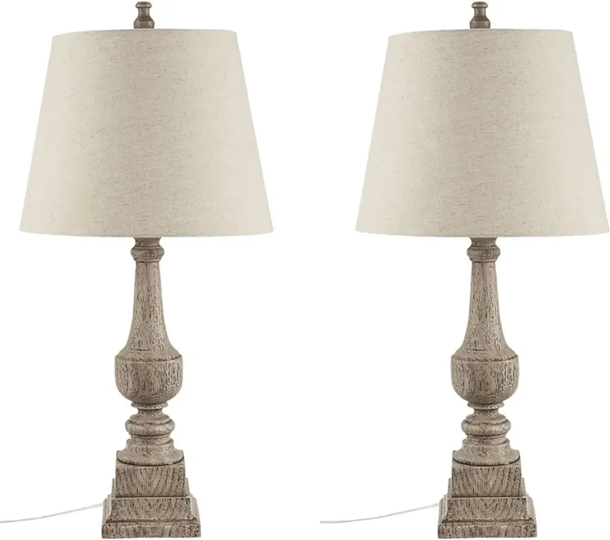 Nafa Cave Gray Lamp, Set of 2