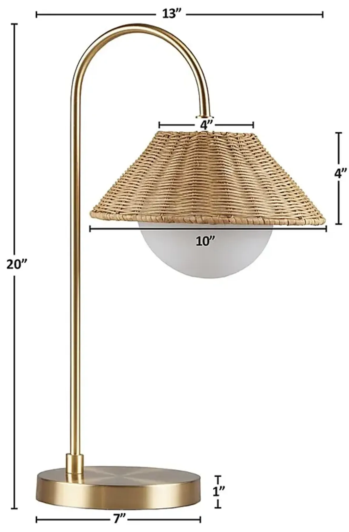 Ketay Isle Gold Lamp