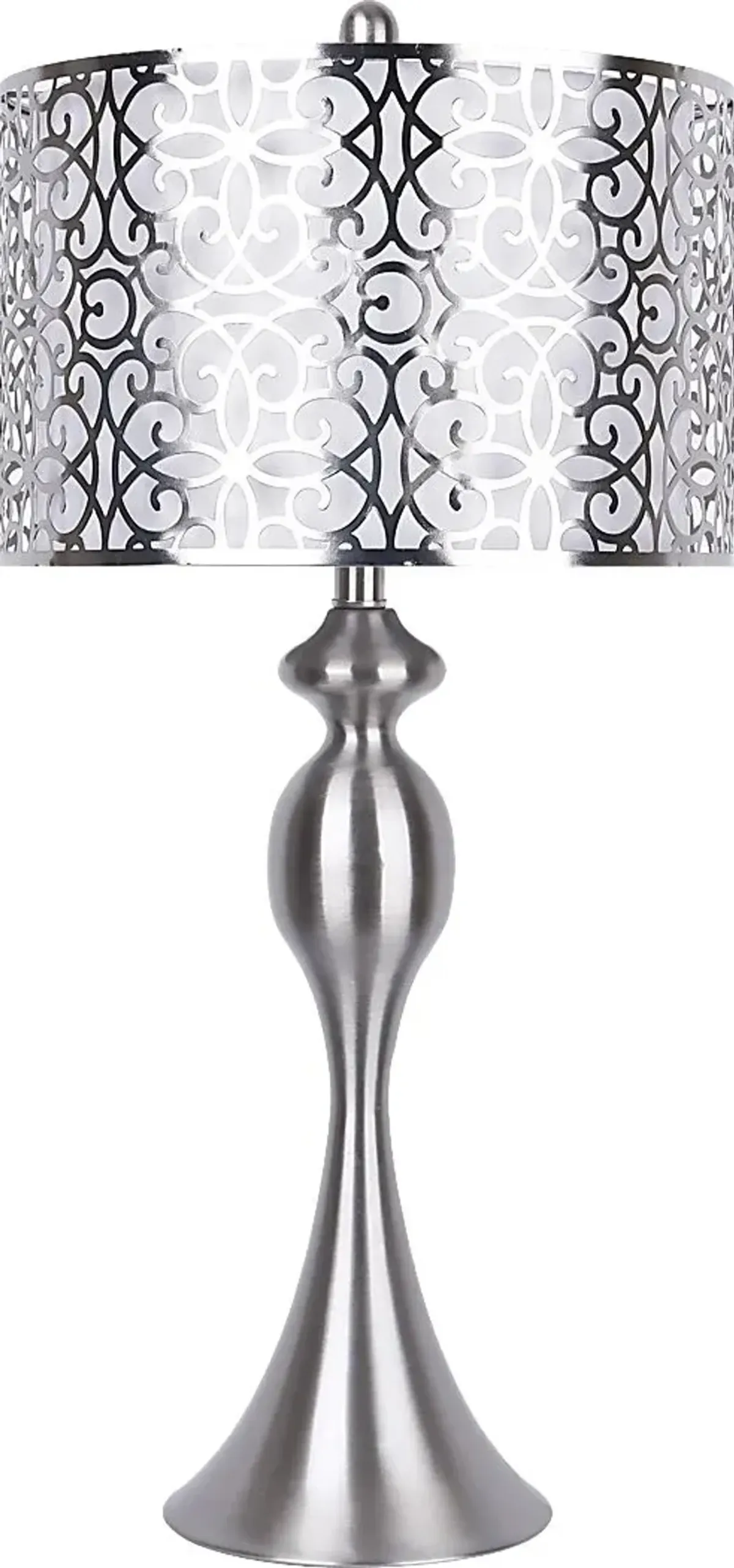 Harrison Club Nickel Table Lamp