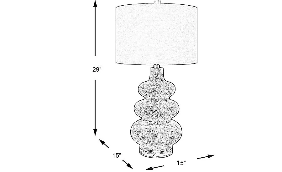 Delia Shores Beige Table Lamp