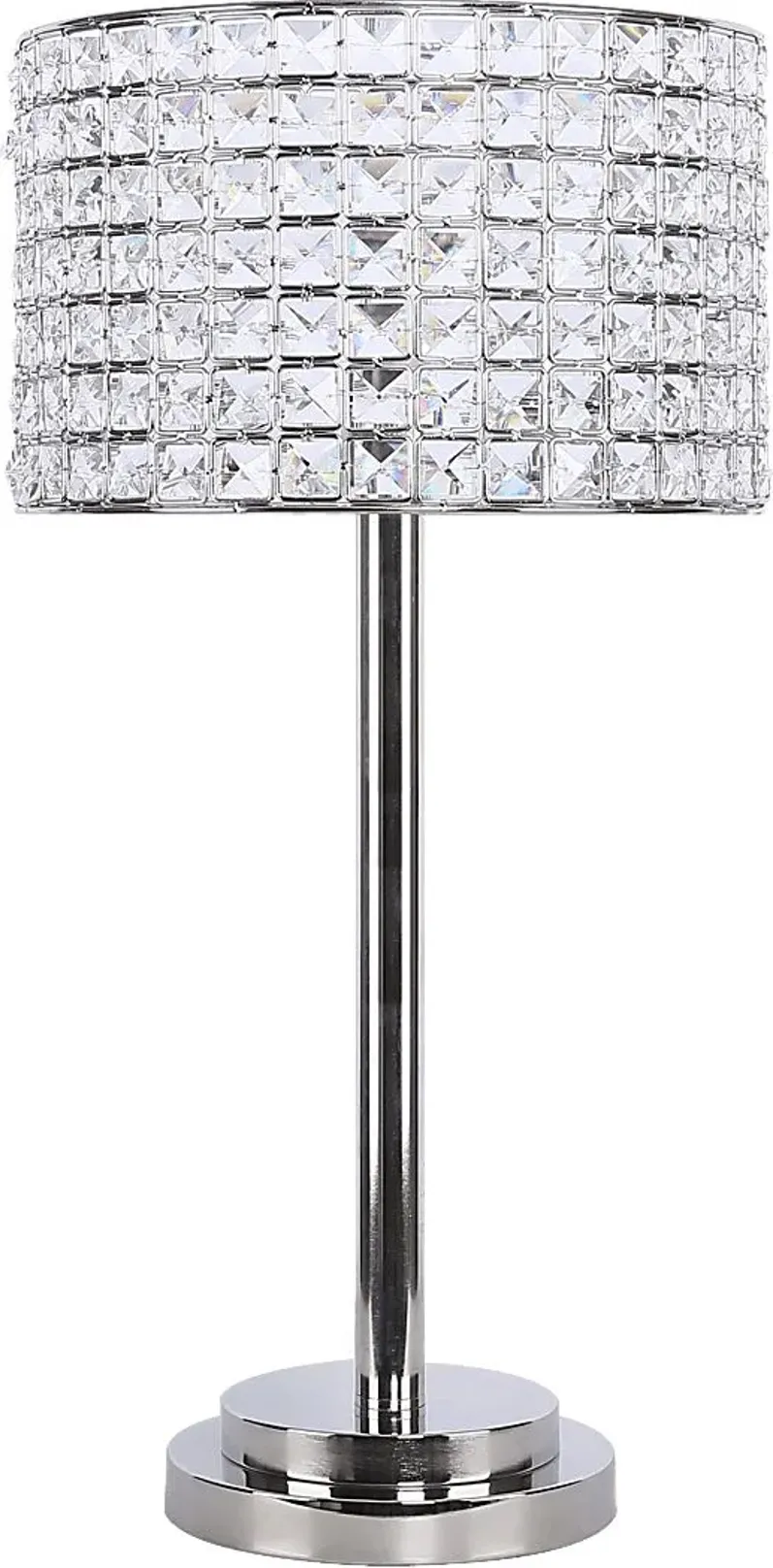Waverly Shade Nickel Table Lamp