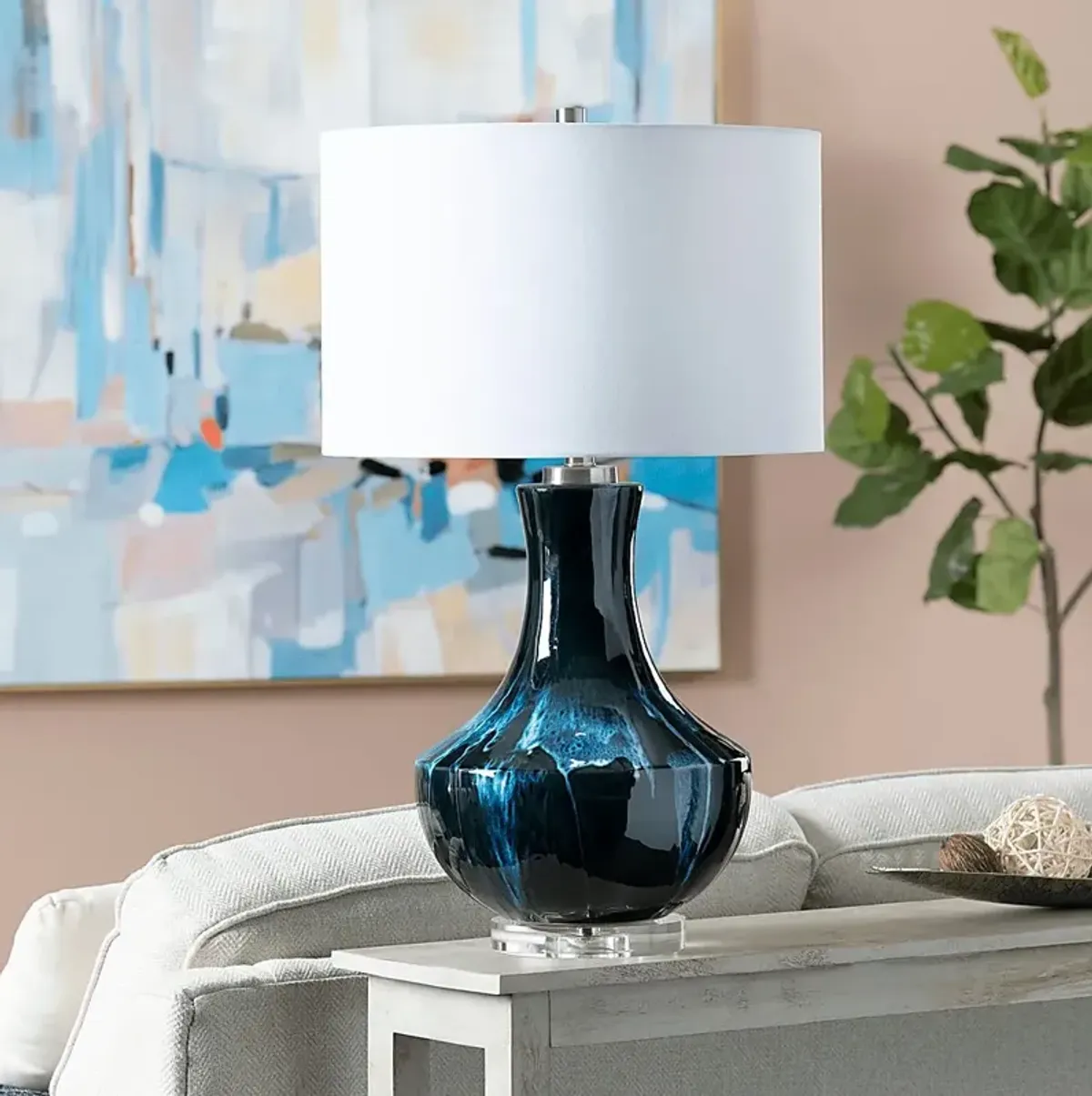 Galliec Vista Blue Lamp