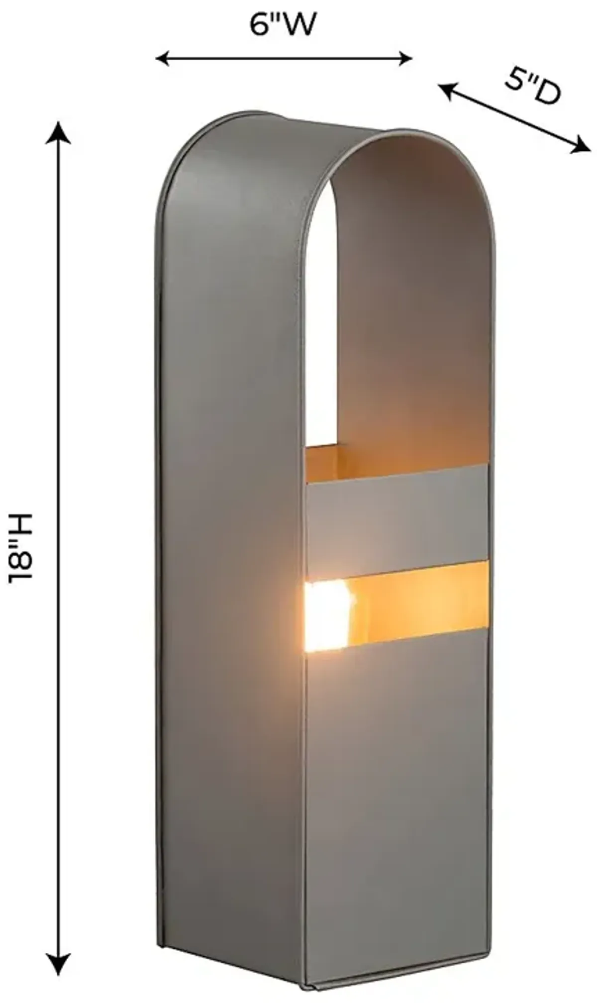 Alleran II Gray Table Lamp