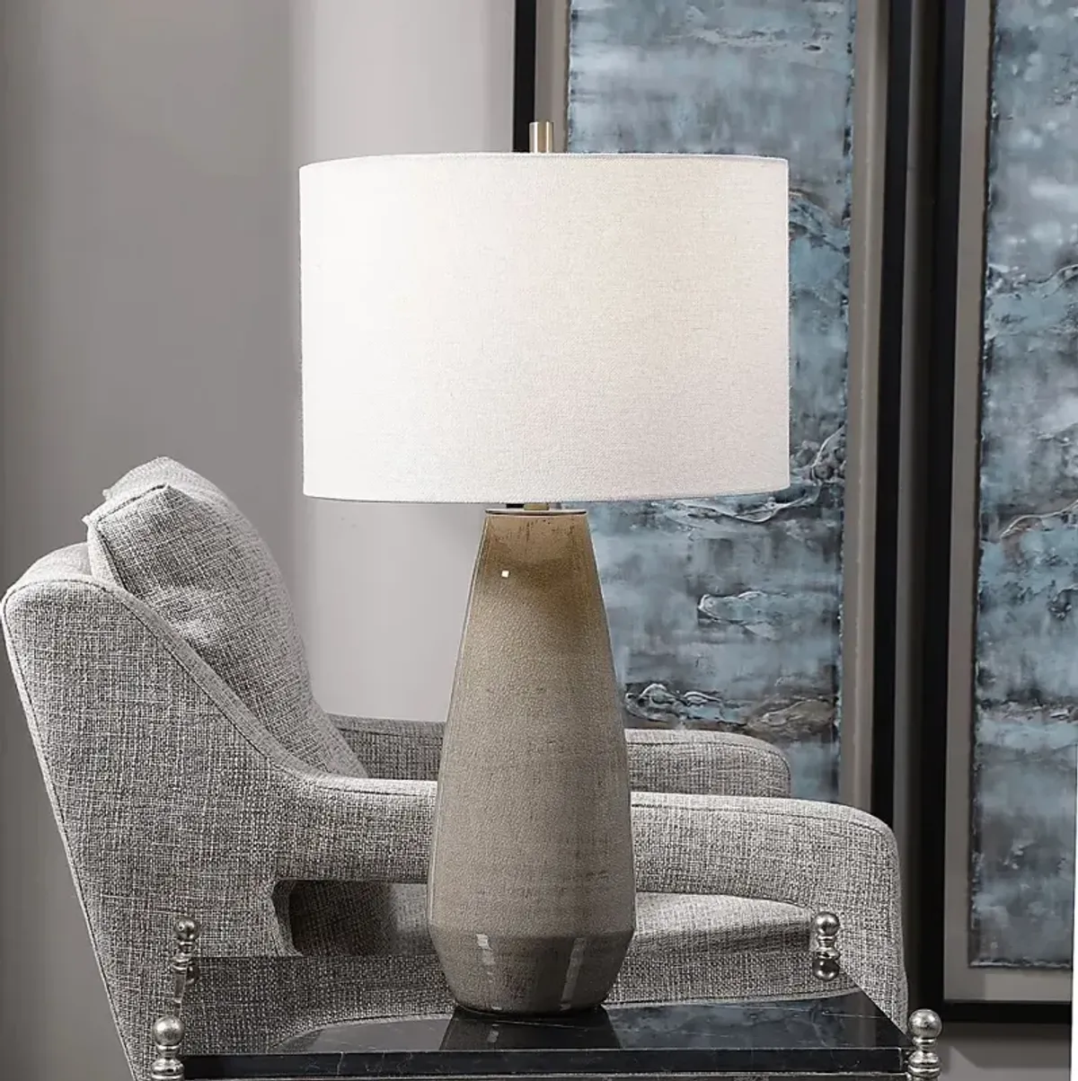 Fremont Peak Taupe Lamp