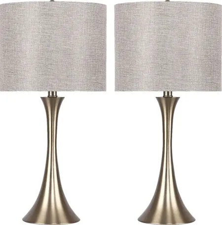 Keely Alley Gold Lamp, Set of 2
