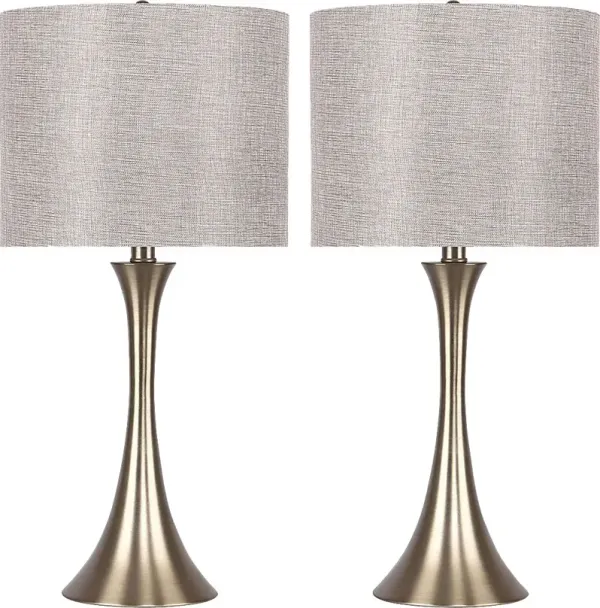 Keely Alley Gold Table Lamps, Set of 2