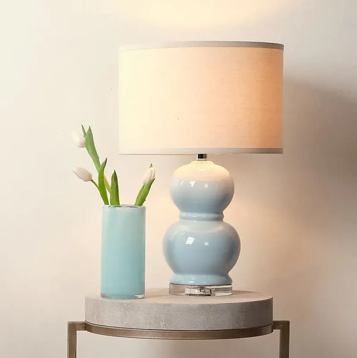 Daneen Court Blue Lamp