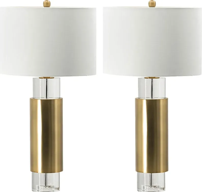 Reisling Grove Gold Lamp, Set of 2