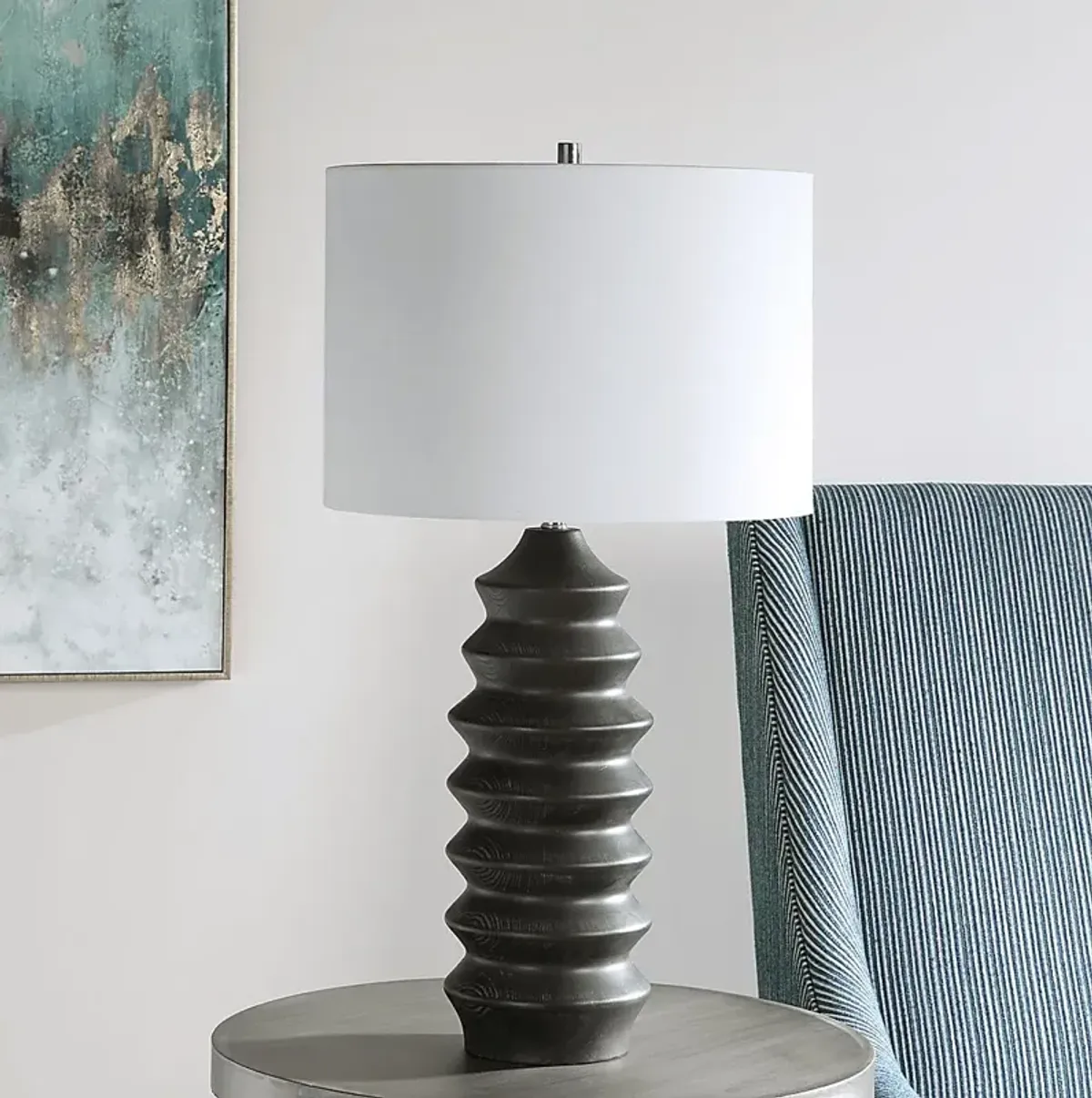 Henry Shade Black Lamp