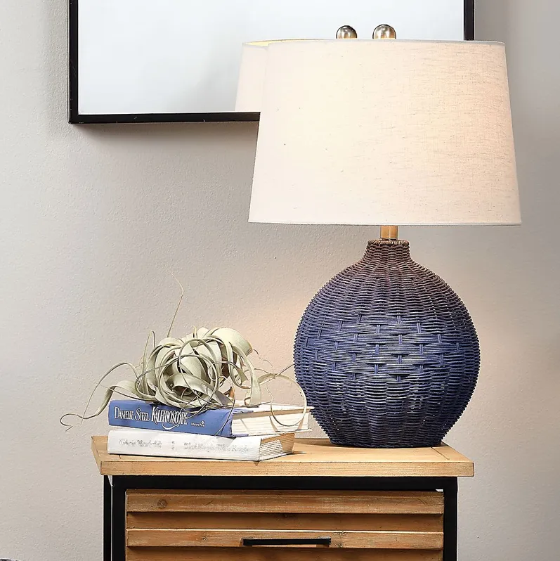 Gantt Place Blue Lamp