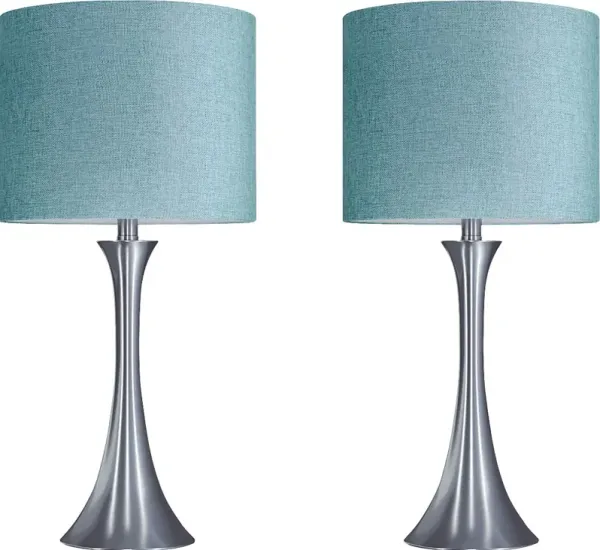 Keely Alley Turquoise Table Lamps, Set of 2