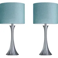 Keely Alley Turquoise Lamp, Set of 2