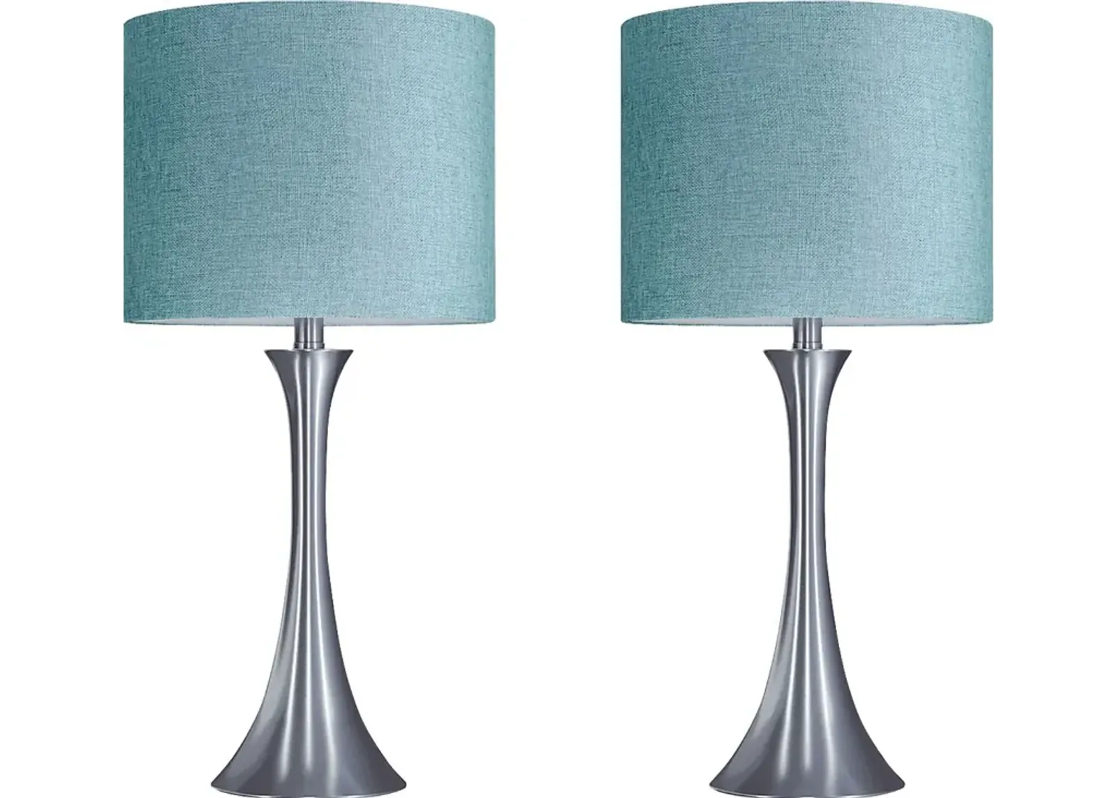 Keely Alley Turquoise Lamp, Set of 2