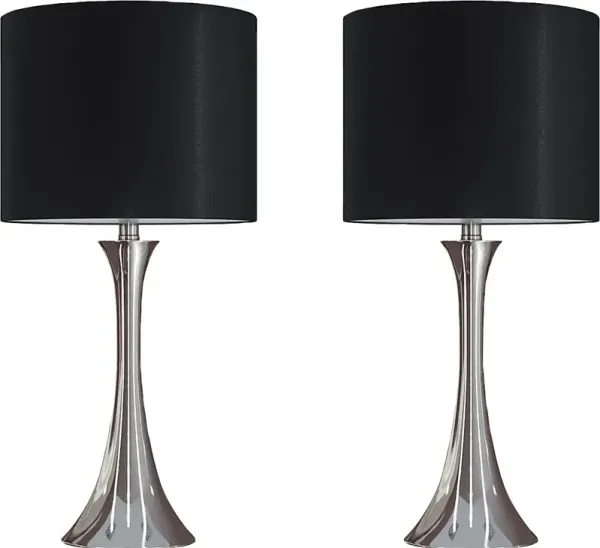Keely Alley Black Table Lamps, Set of 2