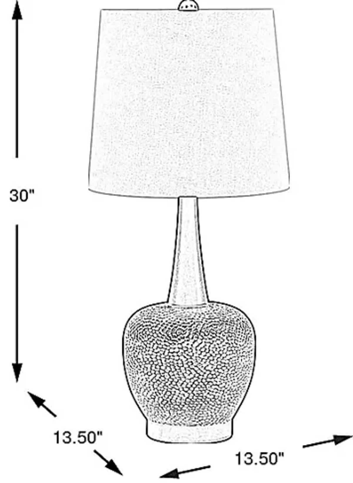 Wiskon Way Charcoal Table Lamp