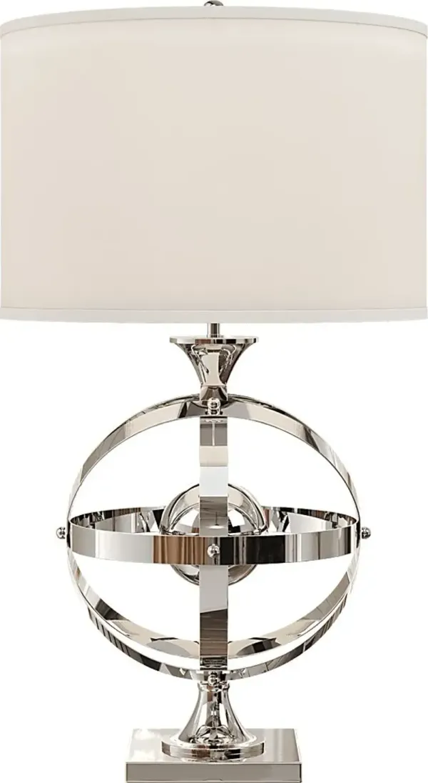 Armillary Silver Table Lamp