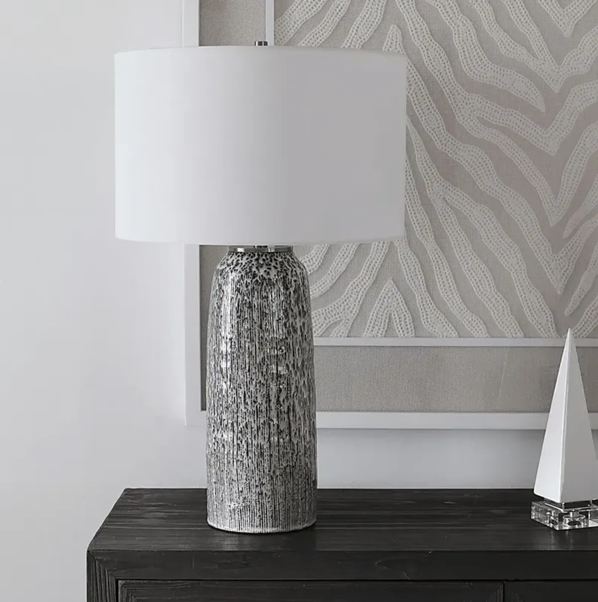 Hiawatha Isle Gray Lamp