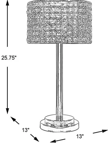 Waverly Shade Nickel Lamp