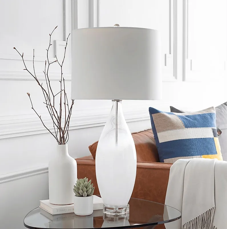 Waterview Lane White Lamp