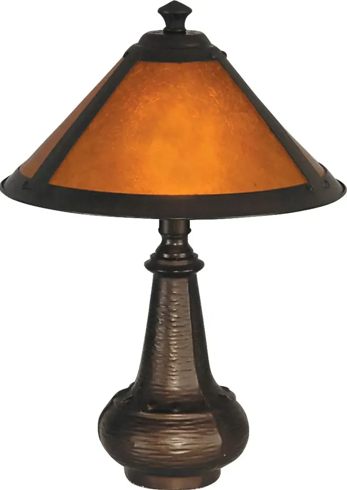 Quaggy Shade Amber Lamp