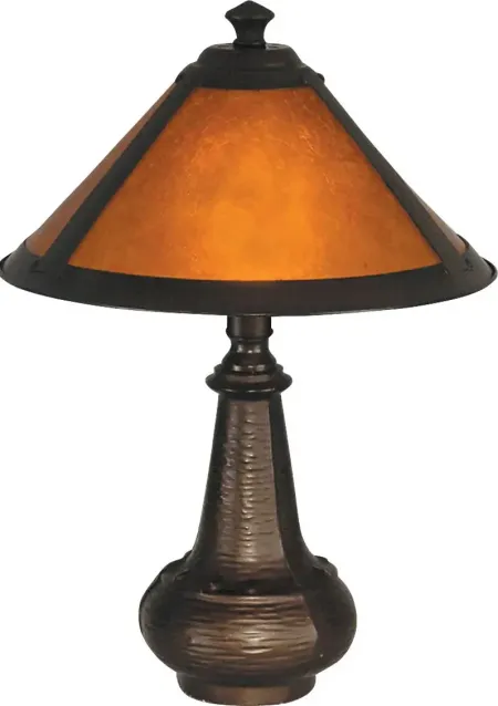 Quaggy Shade Amber Lamp