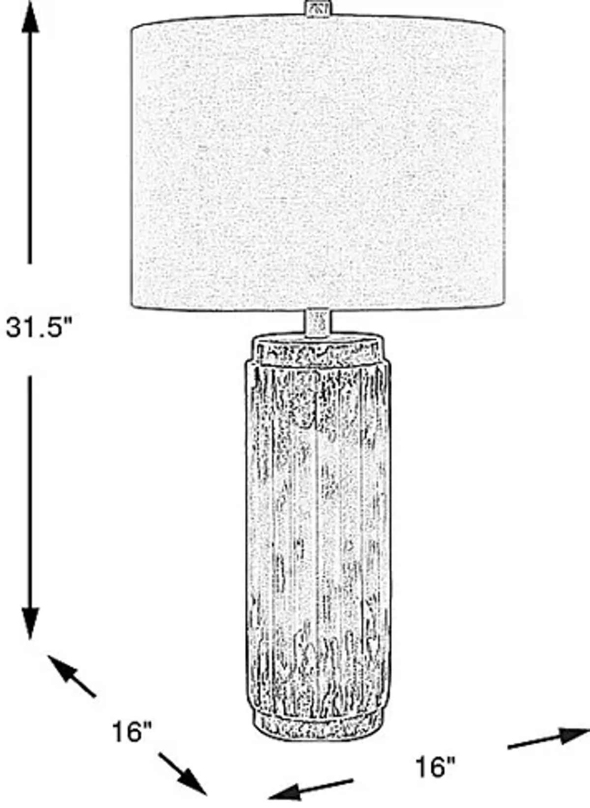 Aristotle Nest White Table Lamp by Rooms To Go