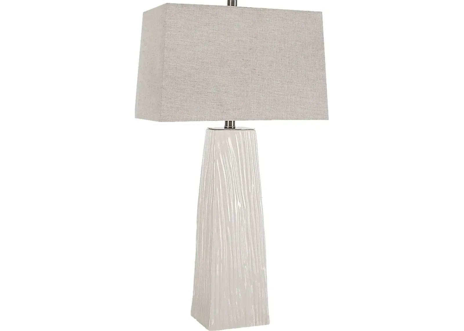 Enclave Court White Table Lamp