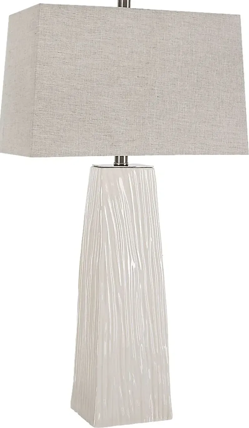 Enclave Court White Table Lamp