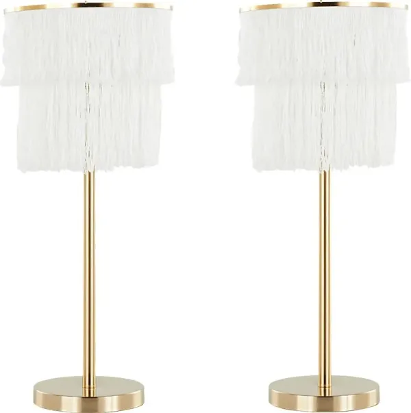 Catesby Way White Table Lamps, Set of 2