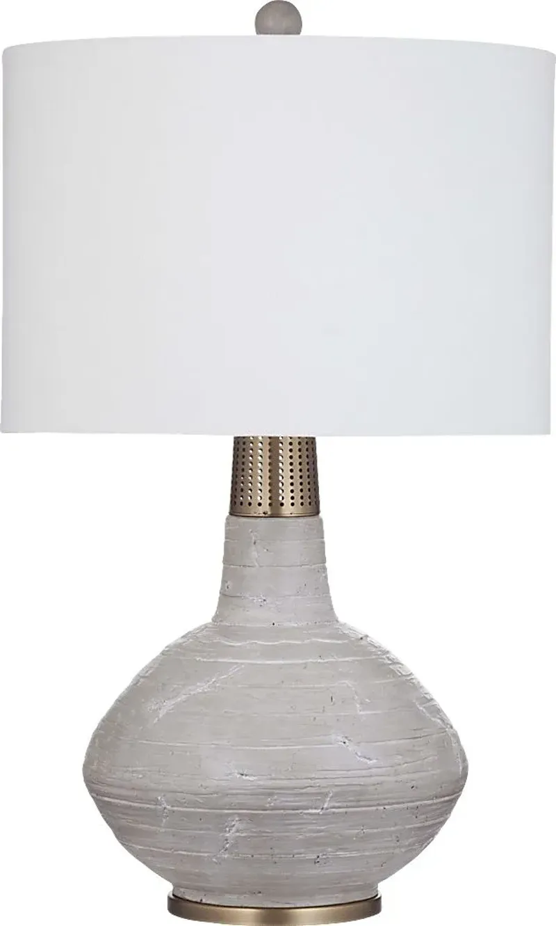 Macdill Gate Gray Lamp